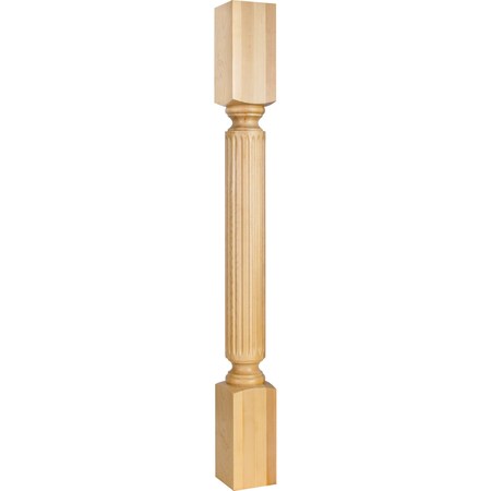 Hardware Resources 3-1/2" Wx3-1/2"Dx35-1/2"H Cherry Fluted Post P22CH